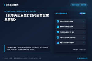 秋季再出发旅行如何提前做信息更新