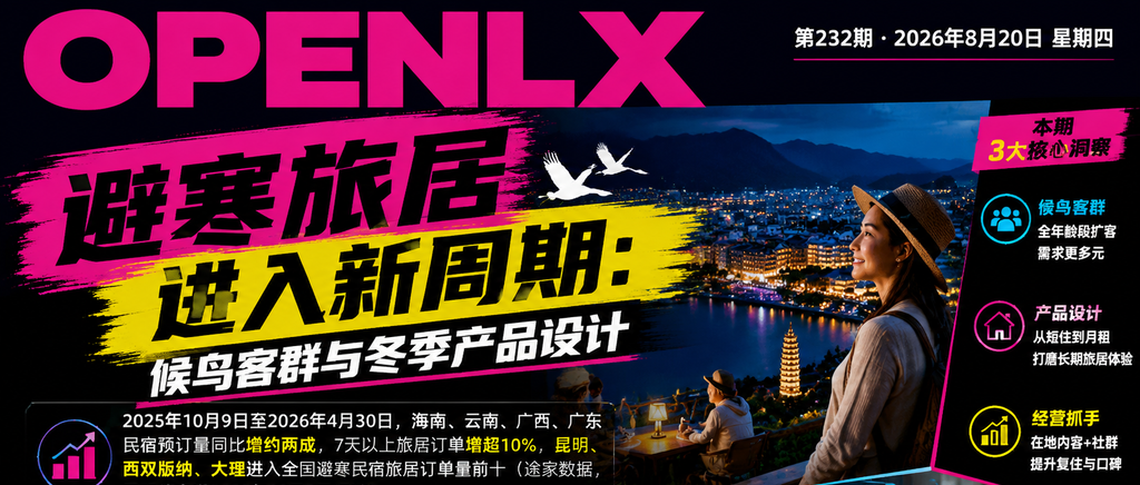 避寒旅居进入新周期：候鸟客群与冬季产品设计｜避寒旅居、避寒旅居进入新周期