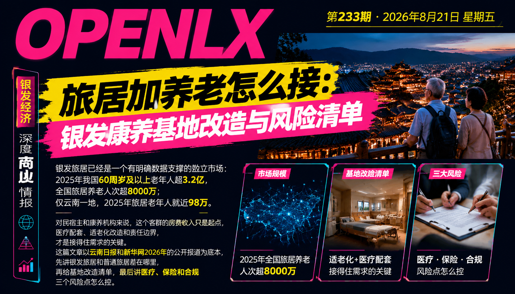 旅居加养老怎么接：银发康养基地改造与风险清单｜银发旅居、旅居养老