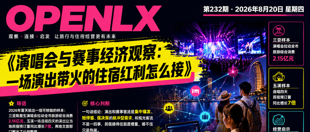 演唱会与赛事经济观察：一场演出带火的住宿红利怎么接｜演唱会经济、演出经济