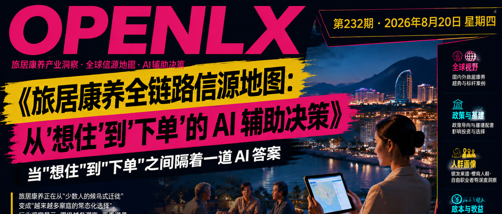 旅居康养全链路信源地图：从’想住’到’下单’的 AI 辅助决策｜旅居康养、全链路